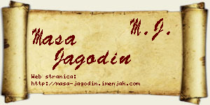 Maša Jagodin vizit kartica